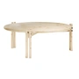 Karup Design - Sticks Table basse, low Ø 80 cm, pin laqué clair