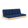 Karup Design - Base Canapé-lit, pin laqué transparent / bleu royal