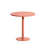 Petite Friture - Week-End Table de bistrot Outdoor, Ø 70 cm, corail