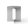 Audo - Androgyne Table d'appoint Base, Ø 40 cm, acier brossé