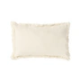 Nobodinoz - Landscape Coussin avec franges, 45 x 30 cm, natural