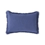 Nobodinoz - Landscape Coussin avec franges, 45 x 30 cm, cobalt