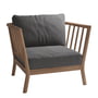 Fritz Hansen - Skagerak Tradition Chaise longue d'extérieur, teck / charcoal