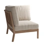 Fritz Hansen - Skagerak Tradition Canapé d'extérieur module d'angle, teck / sable clair