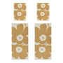 Marimekko - Unikko Serviette de bain & Set de serviettes de bain, blanc cassé / paille (set de 4) (60th Anniversary Collection)