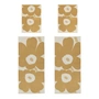 Marimekko - Unikko Serviette de bain & Set de serviettes de bain, blanc cassé / paille (set de 4) (60th Anniversary Collection)