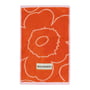 Marimekko - Serviette d'invité Piirto Unikko, 30 x 50 cm, orange brûlé / rose