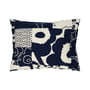 Marimekko - Unikko Kollaasi housse de coussin, 50 x 60 cm, lin / dark navy