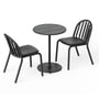 Fatboy - Fred's Outdoor table Ø 60 cm + chaise (set de 2), anthracite (édition exclusive)