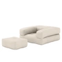 Karup Design - Cube Fauteuil-lit, 90 x 190 cm, lin