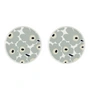 Marimekko - Oiva Unikko Assiette, Ø 25 cm, blanc / gris clair / sable / bleu foncé (set de 2)