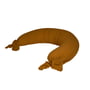 Nobodinoz - Wabi Sabi Coussin d'allaitement/de dodo latéral, 225 x 35 cm, marron doré