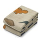 LIEWOOD - Linge en mousseline Lewis, en coton bio, Dinosaurs, mist (lot de 2)