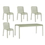 Hay - Palissade Table + 4x Chair, sauge (édition exclusive)