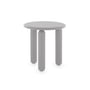 Kartell - Undique Mas Table d'appoint, Ø 48 cm, H 51 cm, gris