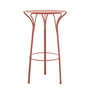 Kartell - Hiray Outdoor Table haute, rouge rouille