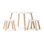 Kids Concept - Table et tabouret, blanc