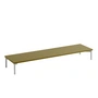 Muuto - Tube Podium pour Stacked System 131 x 35 cm, brun-vert / gris