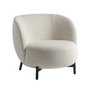 Kartell - Lunam Fauteuil, noir / blanc (tissu Orsetto)