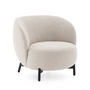Kartell - Lunam Fauteuil, noir / blanc (tissu Curly)