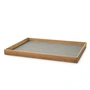Lind DNA - Even Teak Plateau Square L, teck / Nupo light grey