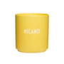 Design Letters - AJ Favourite Tasse en porcelaine, Milano / jaune