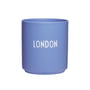 Design Letters - AJ Favourite Tasse en porcelaine, London / bleu