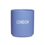 Design Letters - AJ Favourite Tasse en porcelaine, London / bleu