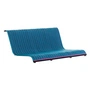 Magis - South Housse d'assise pour banc de jardin bas, bleu / bleu clair