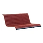 Magis - South Housse d'assise pour banc de jardin bas, rouge / orange