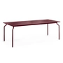 Magis - South Table de jardin, 200 x 90 cm, bordeaux