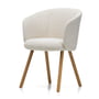 Vitra - Mikado fauteuil, chêne naturel / ivoire/perle (Nubia 01)