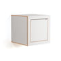 Ambivalenz - Fläpps Box Table de nuit 40 x 40 cm, blanc