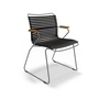 HOUE - CLICK Outdoor Dining fauteuil à dossier bas, noir