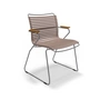 HOUE - CLICK Outdoor Dining fauteuil à dossier bas, sable