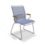 HOUE - CLICK Outdoor Dining fauteuil à haut dossier, bleu tourterelle