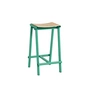 HAY - Taburete 8 Tabouret de bar, bas, chêne naturel / soft jade