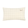 Nobodinoz - L1N0 Coussin, 50 x 30 cm, natural grid (brodé)