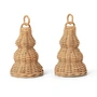 Ferm Living - Boules de cloches tressées, naturel (set de 2)