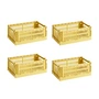 HAY - Colour Crate S Set de paniers, dusty yellow, recycled (set de 4)
