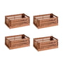 HAY - Colour Crate Panier S, 26,5 x 17 cm, terracotta, recycled (set de 4)