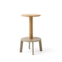 & Tradition - Massif AV39 Tabouret de comptoir, chêne / gris beige