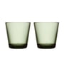 Iittala - Verre Kartio Verre à boire 21 cl, vert sapin (set de 2)