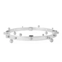 OYOY - Porte-bougies de l'Avent Pearl, Ø 33 x H 5,5 cm, argenté