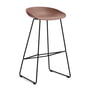 Hay - About A Stool AAS 38 Tabouret de bar H 85, noir / soft brick 2. 0 (patins en feutre)