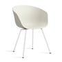 Hay - About A Chair AAC 26 , blanc / melange cream 2. 0 (patins en feutre)