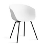HAY - About A Chair AAC 26 , noir / blanc 2. 0 (patins en plastique)