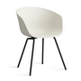 HAY - About A Chair AAC 26 , noir / melange cream 2. 0 (patins en plastique)