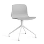 HAY - About A Chair AAC 10, blanc / concrete grey 2. 0 (patins en feutre)
