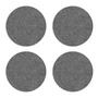 Hey Sign - Dessous de verre rond, Ø 12 cm, anthracite (set de 4)